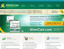 Tablet Screenshot of aliencart.com